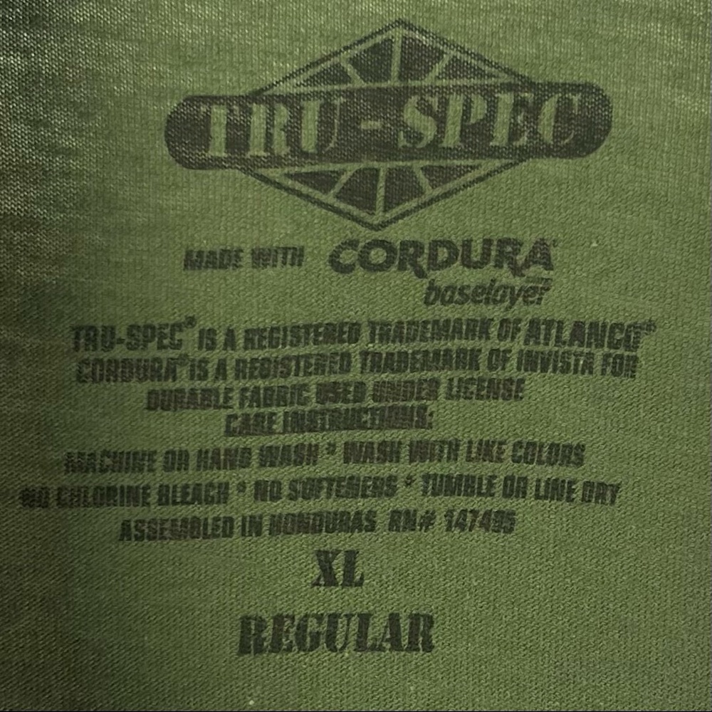 Tru-Spec Men's Woodland/Olive Drab 1/4 Zip TRU 50/50 Combat Shirt XL Reg 1070 - Picture 4 of 8